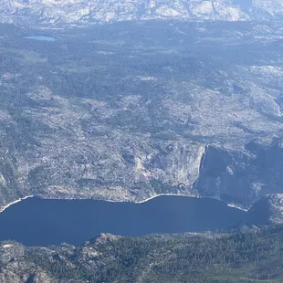 Hetch Hetchy reservoir and Wapama Falls