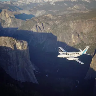 Plane just over the boarder of Yosemite