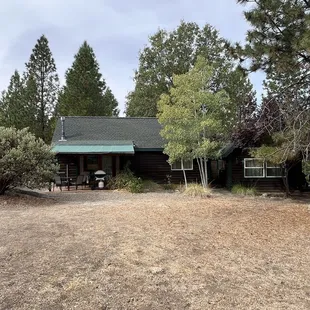 view looking at front patio of sage cabin
