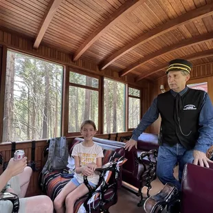 Caboose with our wonderful conductor