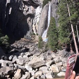 The Lower Falls not far from the visitors center