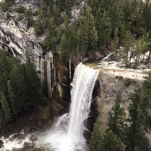 Vernal falls from the John Muir trail