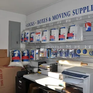 Moving Supplies, locks, boxes, tape and more at Yosemite Self Storage