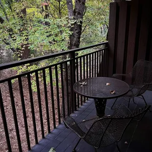 Our private balcony from room 4228. Very quiet &amp; peaceful.
