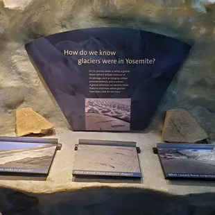 Glaciers used to be in the Yoemite area