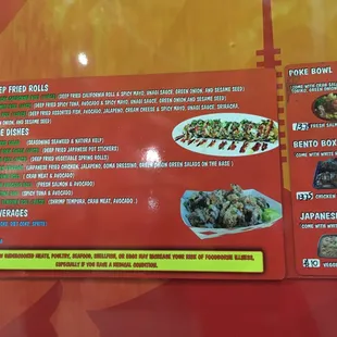 Yoshi's Food Truck Menu