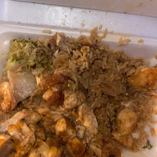 Burnt CHICKEN No spicy shrimp or chicken.