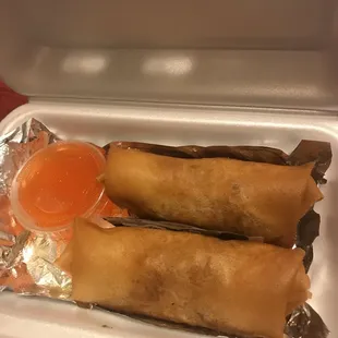 Chicken spring rolls