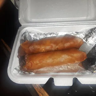 Chicken spring rolls