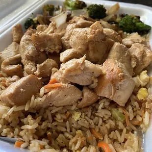 Mini chicken veggie fried rice