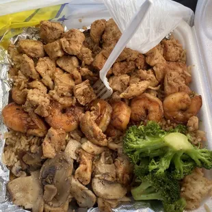 #2 Hibachi Teriyaki Chicken + Shrimp