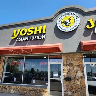 the front of the restaurant