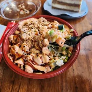 Salmon poke bowl