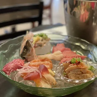 Part of the omakase offering. Amazing presentation and taste to match!