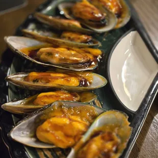 Baked mussels