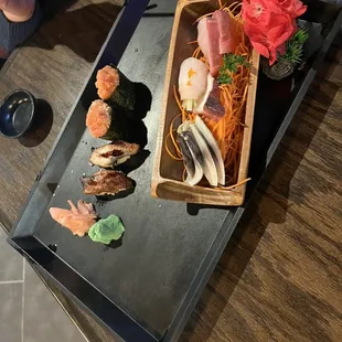 A sampling of what we ordered! Everything was fresh and tasty!