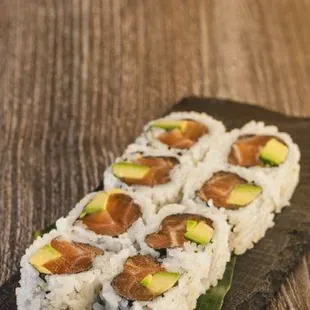 In menu Salmon Avacado sushi roll