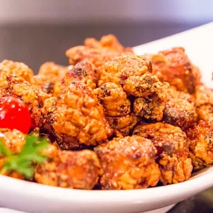 a bowl of fried food