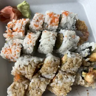 2 roll lunch special - house special and salmon
