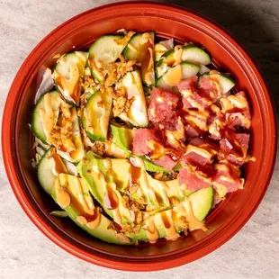 a bowl of food