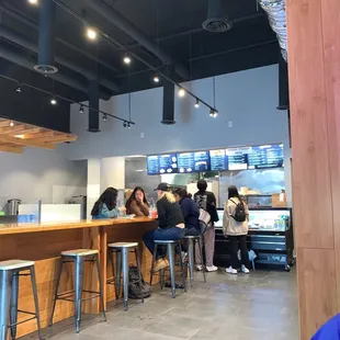 seating. counter