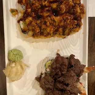 Left: Kill Bill Roll, Right: Bulgogi Roll