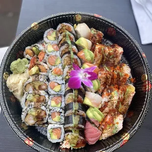 Takeout sushi
