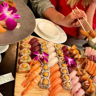 sashimi, sushi and sashimi, food, sushi