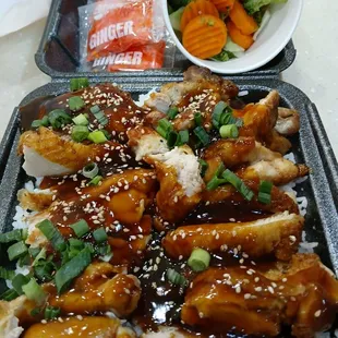 COMBO XL DOUBLE PORTION Chicken teriyaki for $11.99