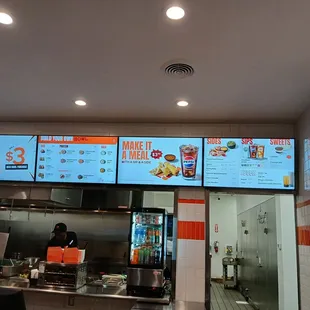 Menu and what other selections