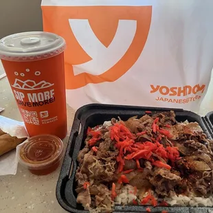 Large beef bowl soup.