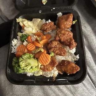 Tempura Orange Chicken bowl large