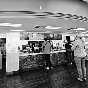 Front counter of Yoshinoya