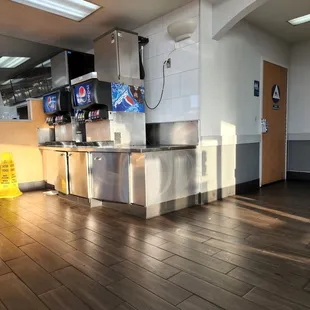 a view of the kitchen