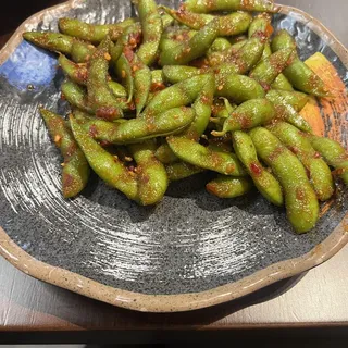 Spicy Garlic Edamame