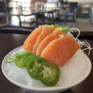 Flame Salmon Sashimi