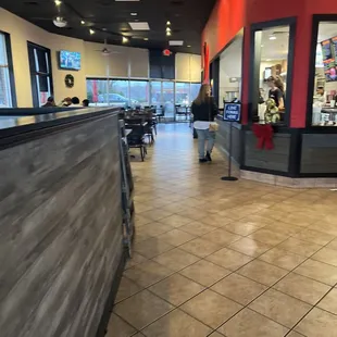 the interior of the restaurant