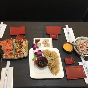 sushi and sashimi, food