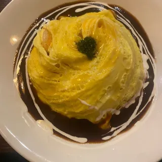 Japanese Shrimp Omelette Rice with House Special Sauce