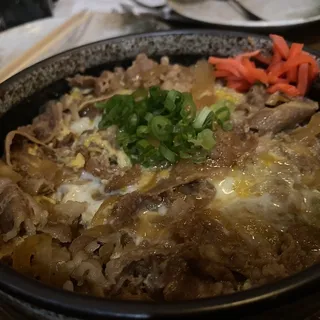Japanese Beef Bowl with Eggs