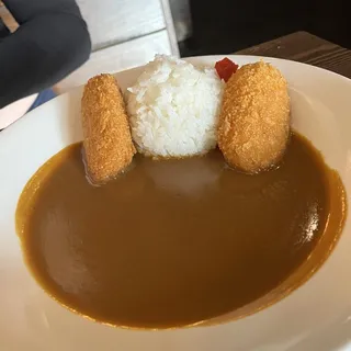 Crab Cheese Croquette Curry