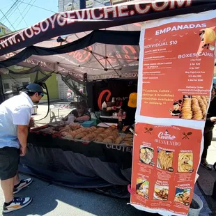 Food stand at Carnaval SF festival