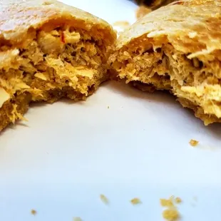 Chicken huancaina empanada