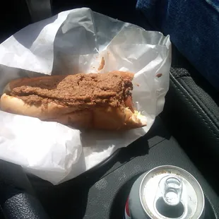 Their chili dog - with their very thick, spicy chili.