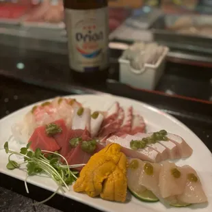 sushi, sashimi, sushi and sashimi, food