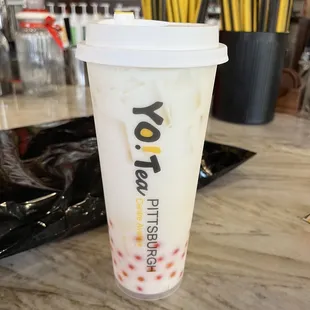 Pineapple coconut milk green tea