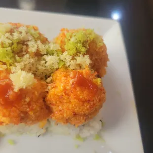 Spicy shrimp roll