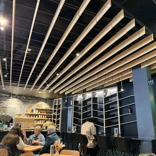 people sitting at tables