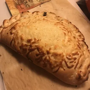 Combination calzone right out of the oven