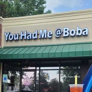 the front of a restaurant